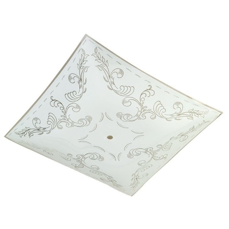 Westinghouse Westinghouse Square White Glass Fan/Fixture Shade 1 pk 81807